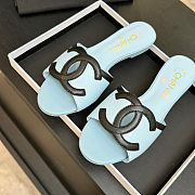 Chanel Blue Slides - Unahubs - 3
