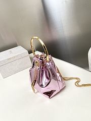 Jimmy Choo Metallic Patent Bon Bon Bag pink 16x16x9cm - Unahubs - 2