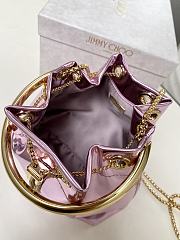 Jimmy Choo Metallic Patent Bon Bon Bag pink 16x16x9cm - Unahubs - 3