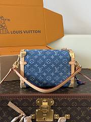 Louis Vuitton Side Trunk MM Blue Denim 23x16x8cm - Unahubs - 5