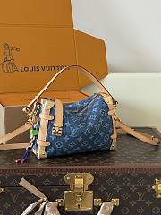 Louis Vuitton Side Trunk MM Blue Denim 23x16x8cm - Unahubs - 2
