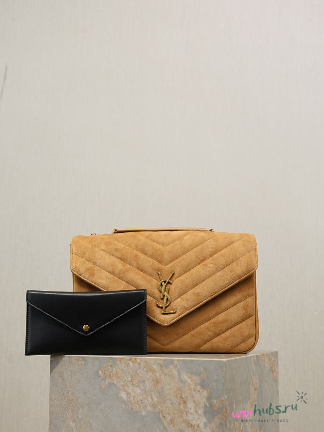 YSL Loulou Bag Suede 32x22x10cm - 1