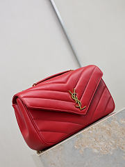YSL Loulou Bag Red 29x17x8cm - Unahubs - 3