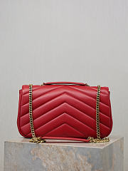 YSL Loulou Bag Red 29x17x8cm - Unahubs - 2
