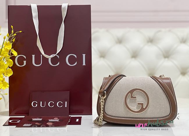 Gucci Blondie Beige Shoulder bag 21.5x11x8cm - Unahubs - 1