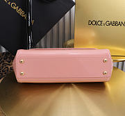 Dolce & Gabbana Sicily Bag Patent pink 25x17x9cm - Unahubs - 5