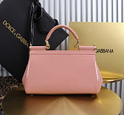 Dolce & Gabbana Sicily Bag Patent pink 25x17x9cm - Unahubs - 2