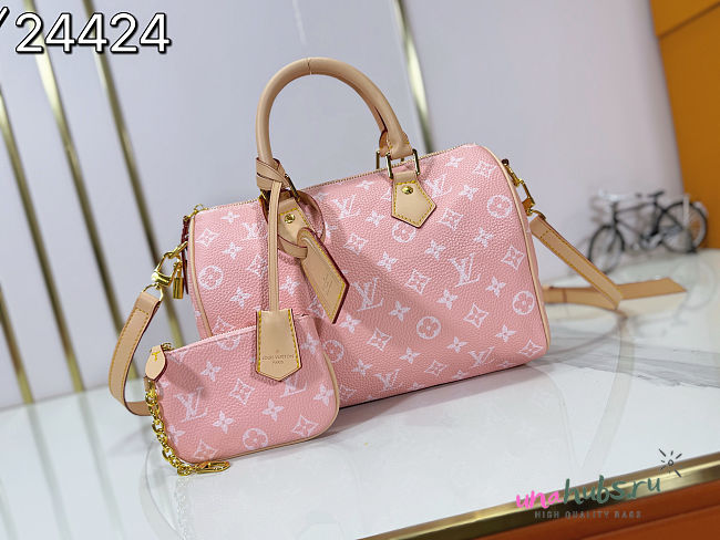 Louis Vuitton Speedy P9 Pink Bag 25x15x15cm - 1
