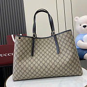 Gucci GG Emblem tote bag in black 45.5x30x16cm - Unahubs - 4