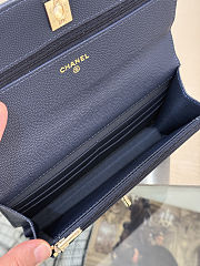 Chanel Handle Navy Blue Woc Caviar 19.5x12x3.5cm - Unahubs - 2