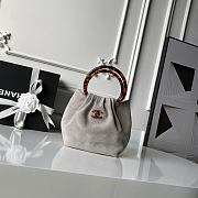 Chanel 26c Grey Suede 24x18x12cm - 1