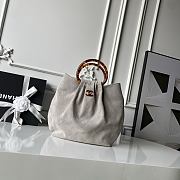 Chanel 26c grey Suede 32x26x14cm - Unahubs - 1
