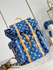 Louis vuitton Christopher Backpack Blue 44x38x12.5cm - Unahubs - 1