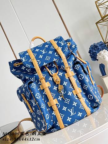 Louis vuitton Christopher Backpack Blue 44x38x12.5cm - Unahubs
