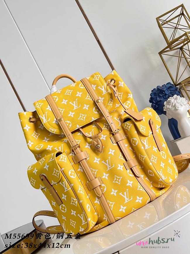 Louis vuitton Christopher Backpack Yellow 44x38x12.5cm - Unahubs - 1