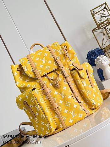 Louis vuitton Christopher Backpack Yellow 44x38x12.5cm - Unahubs