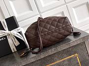 Chanel Clutch Strap Lambskin Dark Brown 18x12x5cm - Unahubs - 4