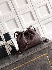 Chanel Clutch Strap Lambskin Dark Brown 18x12x5cm - Unahubs - 3