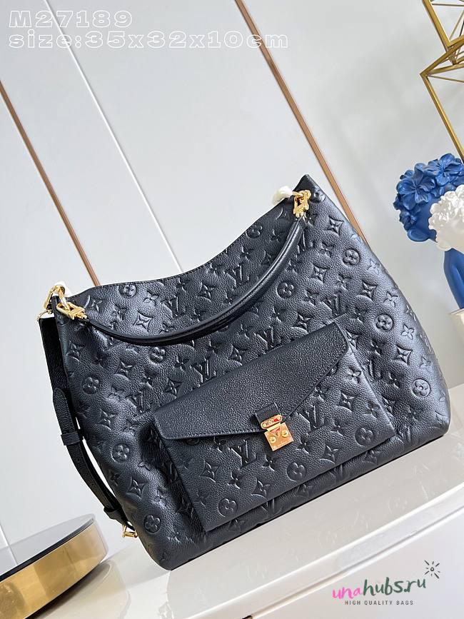Louis Vuitton Hobo Métis Black 35x32.5x10cm - Unahubs - 1