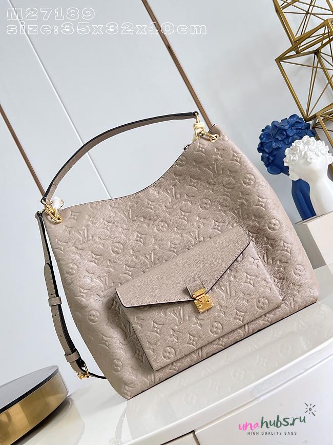 Louis Vuitton Hobo Métis Beige 35x32.5x10cm - Unahubs - 1