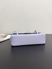 Chanel Small Flap Bag purple Calfskin Gold 22x15x7cm - Unahubs - 3