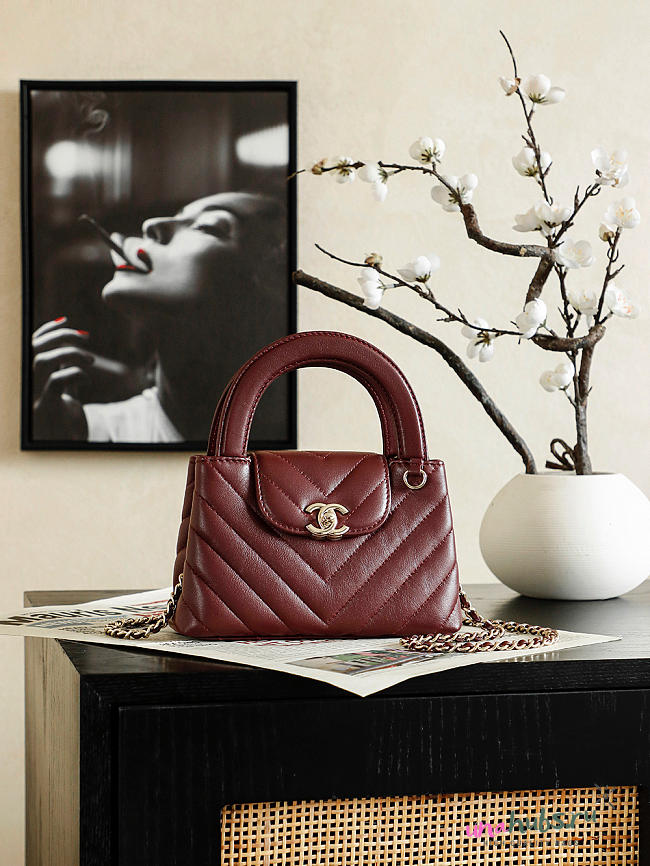 Chanel 26p Kelly Burgundy 19x13x7cm - Unahubs - 1