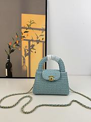 Chanel Special Bag Raffia Blue 19cm - 1