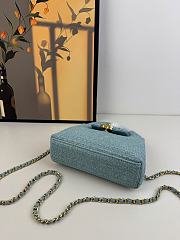 Chanel Special Bag Raffia Blue 19cm - 2