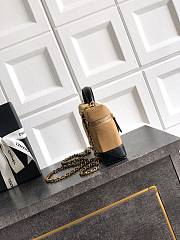 Chanel Vanity Suede Calfskin Brown Black 17x19.5x5cm - Unahubs - 2