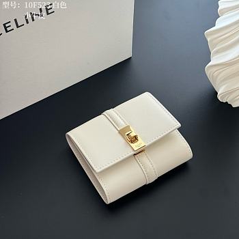 Celine White Wallet 10.5x8.5cm - Unahubs