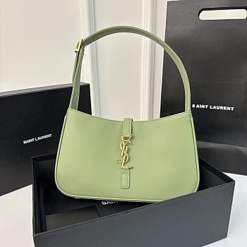YSL Le 5 A 7 Green Bag 24.5x16x6cm - Unahubs
