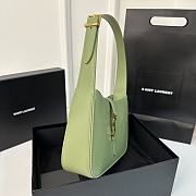 YSL Le 5 A 7 Green Bag 24.5x16x6cm - Unahubs - 4