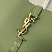 YSL Le 5 A 7 Green Bag 24.5x16x6cm - Unahubs - 2