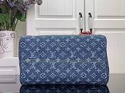 Louis Vuitton Speedy Soft 30 Denim Blue 30x21x17cm - Unahubs - 4