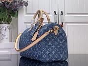 Louis Vuitton Speedy Soft 30 Denim Blue 30x21x17cm - Unahubs - 3