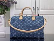 Louis Vuitton Speedy Soft 30 Denim Blue 30x21x17cm - Unahubs - 2