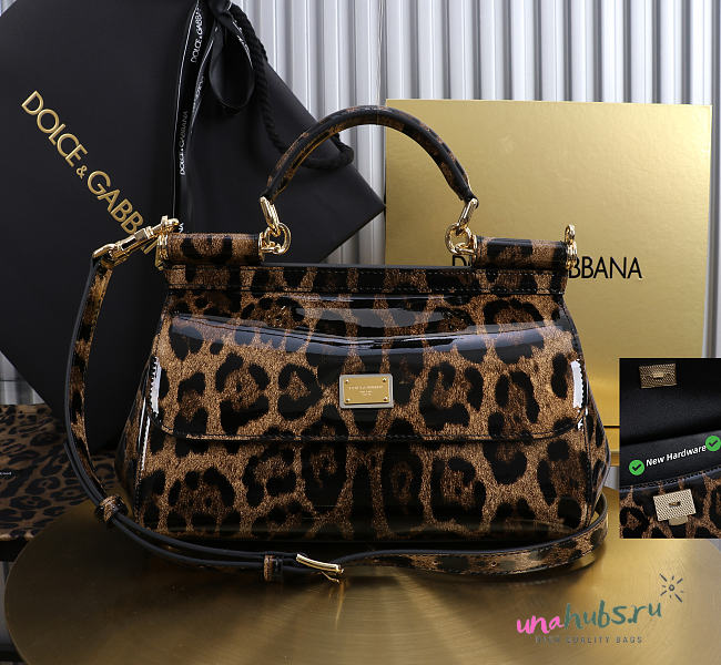 Dolce & Gabbana Sicily Leopard Print 25x17x9cm - Unahubs - 1