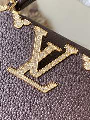 Louis Vuitton Mini Capucines Dark Brown 21x14x8cm - Unahubs - 5