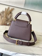 Louis Vuitton Mini Capucines Dark Brown 21x14x8cm - Unahubs - 3