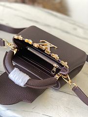 Louis Vuitton Mini Capucines Dark Brown 21x14x8cm - Unahubs - 2