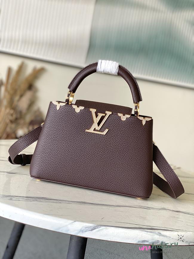 Louis Vuitton Capucines Dark Brown BB 27x18x9cm - Unahubs - 1