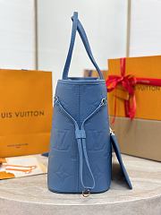 Louis Vuitton Neverfull MM Blue 31x28x14cm - 4