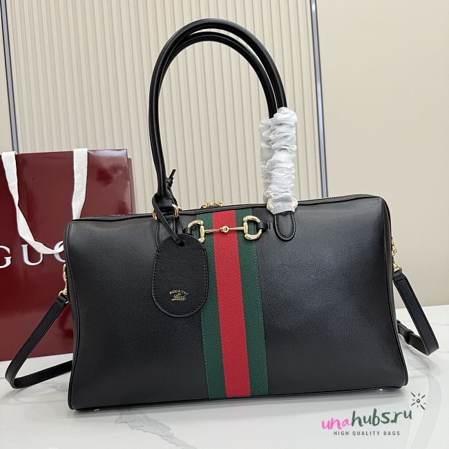 Gucci Borsetto large boston bag black 38.5x12.5x13cm - Unahubs - 1