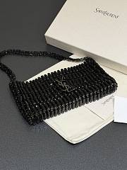 YSL EVENING bag in crystals black 18x7.5x2.5cm - 5