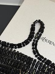 YSL EVENING bag in crystals black 18x7.5x2.5cm - 4