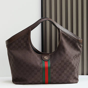 Gucci Giglio Large Tote Bag In Brown - 60x47x16cm