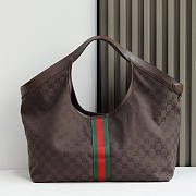 Gucci Giglio Large Tote Bag In Brown - 60x47x16cm - 4