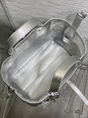 Dior Medium Toujours Bag Silver 28.5x19x21cm - Unahubs - 3