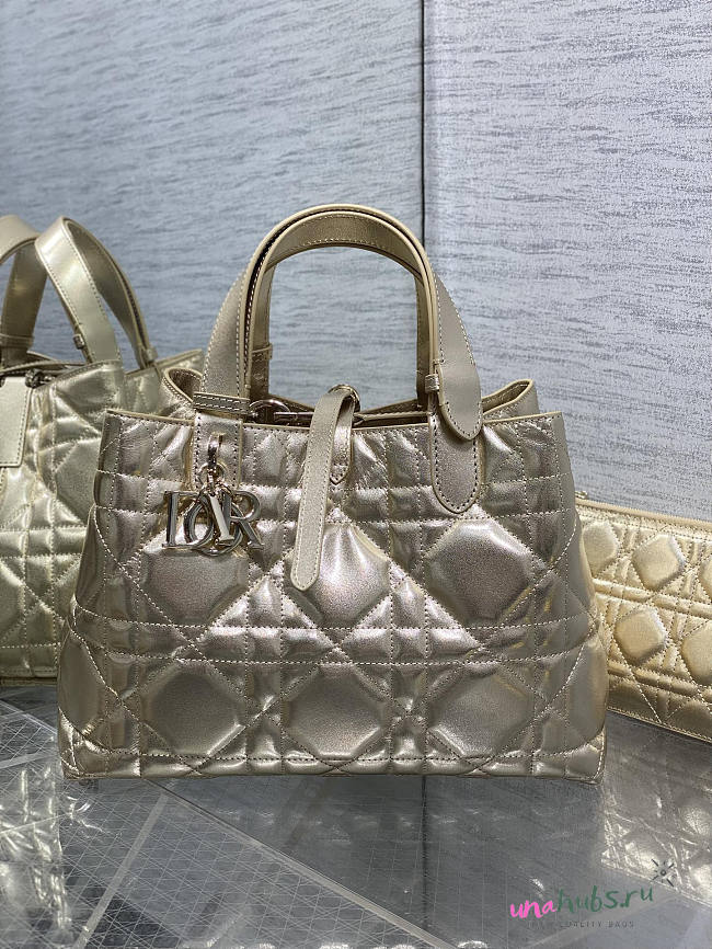 Dior Medium Toujours Bag gold 28.5x19x21cm - Unahubs - 1