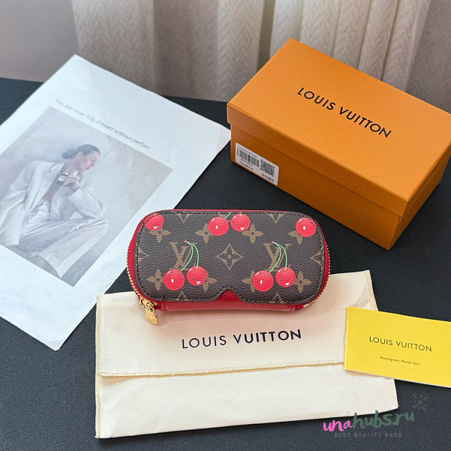 Louis Vuitton Sunglasses Case In Monogram Cherry Canvas - Unahubs - 1